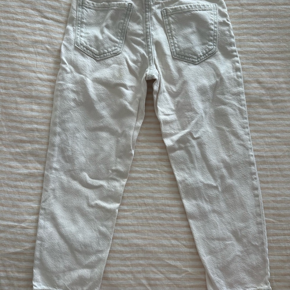 Zara Cream Ankle Jeans